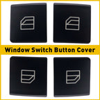 Set of 4 Window Switch Button Cover Caps for Mercedes-Benz W204 W212 W166