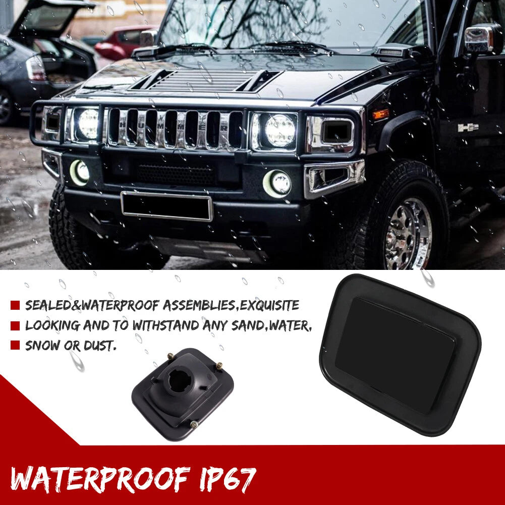 2X Front Smoke Lens Parking Signal Lights for Hummer H2 (2003–2009)