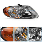 Headlights for Dodge Caravan, Town & Country, Voyager (2001–2007)