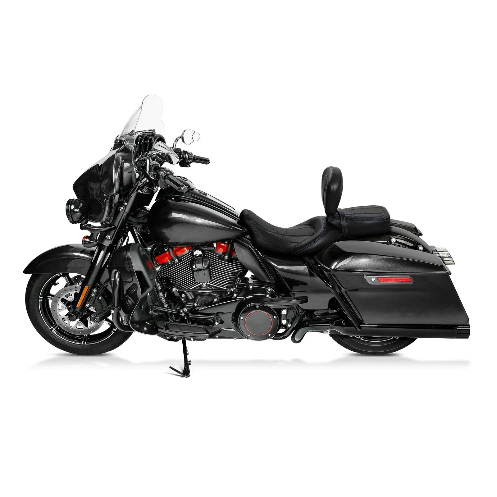 Low-Profile Driver Passenger Seats & Backrest for Harley Touring (2009-2023)