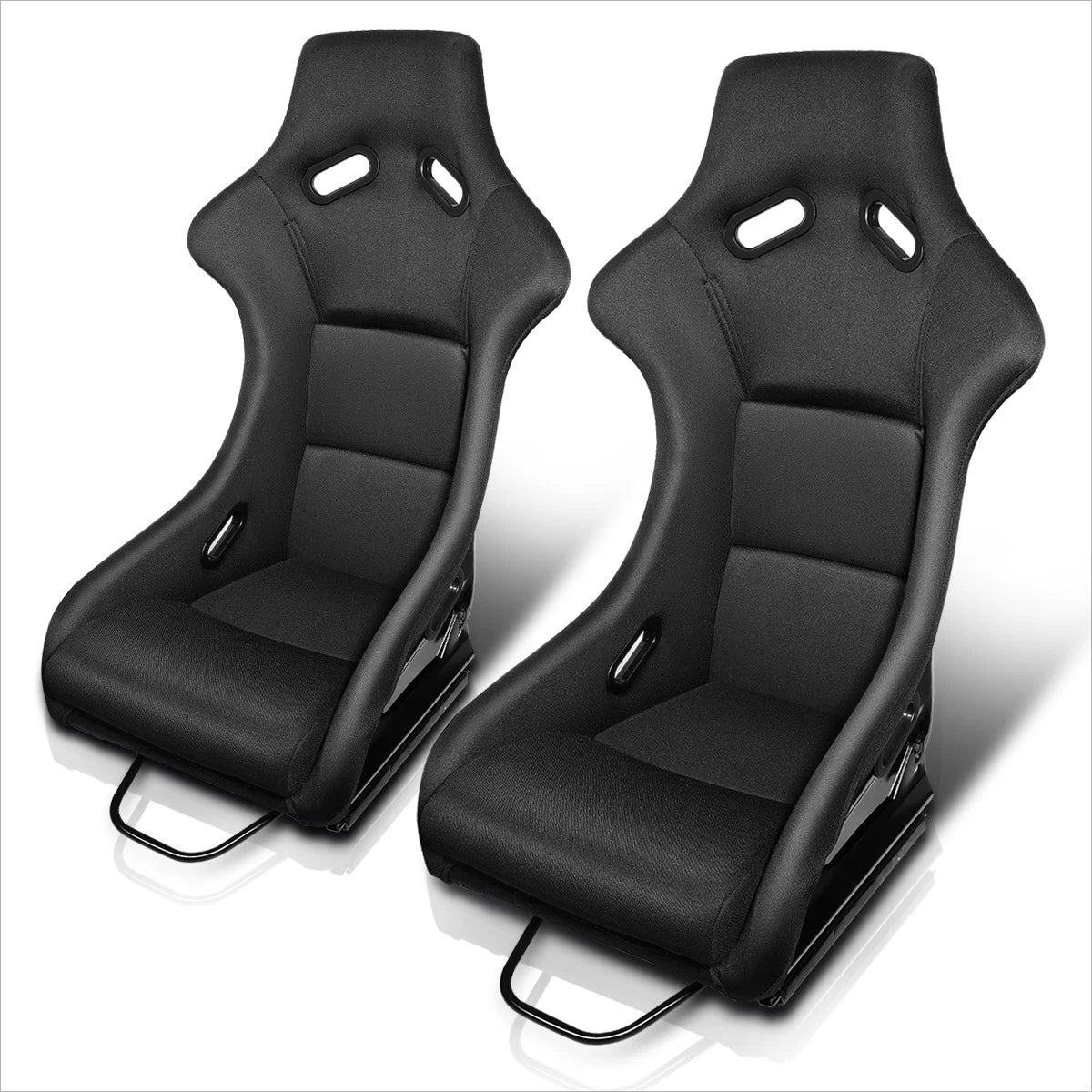 Racing Bucket Seats with Side Mount Brackets for Universal Fit (Fiberglass)