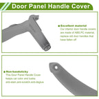 Door Panel Handle Pull Trim Cover for BMW X5 (2007-2013) Gray Black