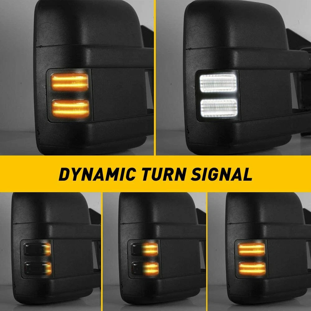 LED Side Mirror Marker Lights for Ford F250 F350 (2008–2016) White/Amber