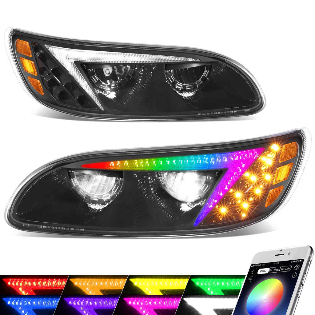 LED Reflector Headlights for Peterbilt 325/330/335/337/340/348 (1999–2020)