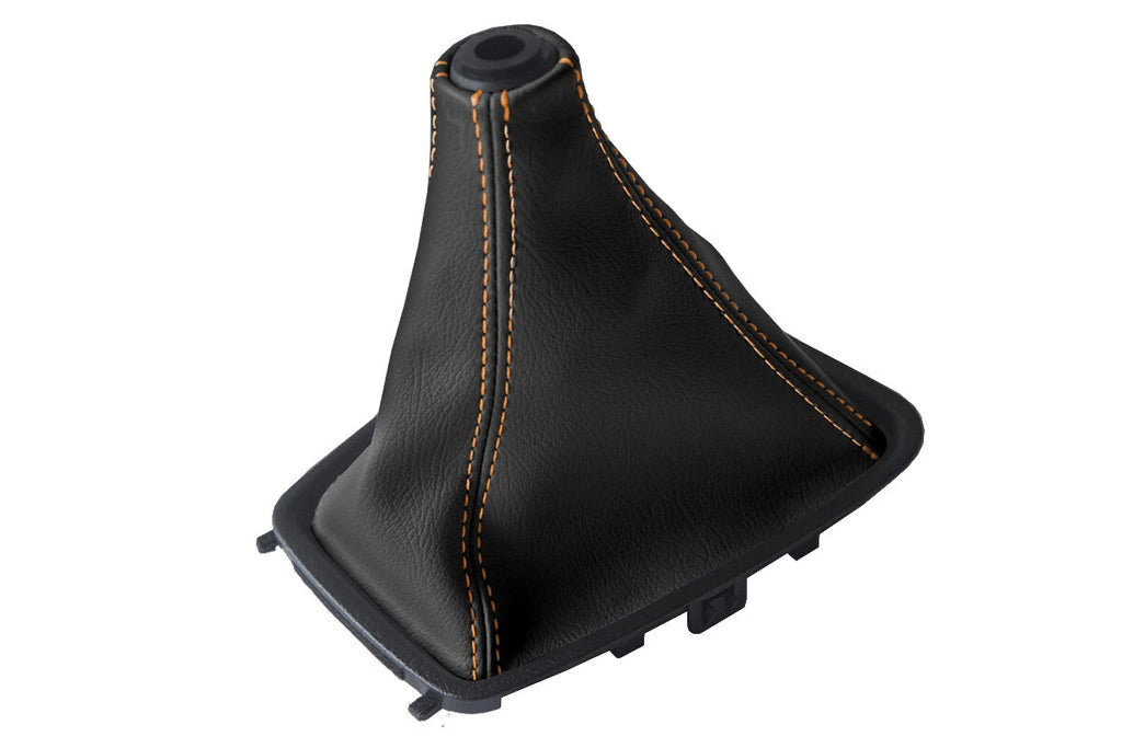 Leather Manual Shift Boot Cover for Nissan Skyline R32 (1989–1993) Orange Stitch