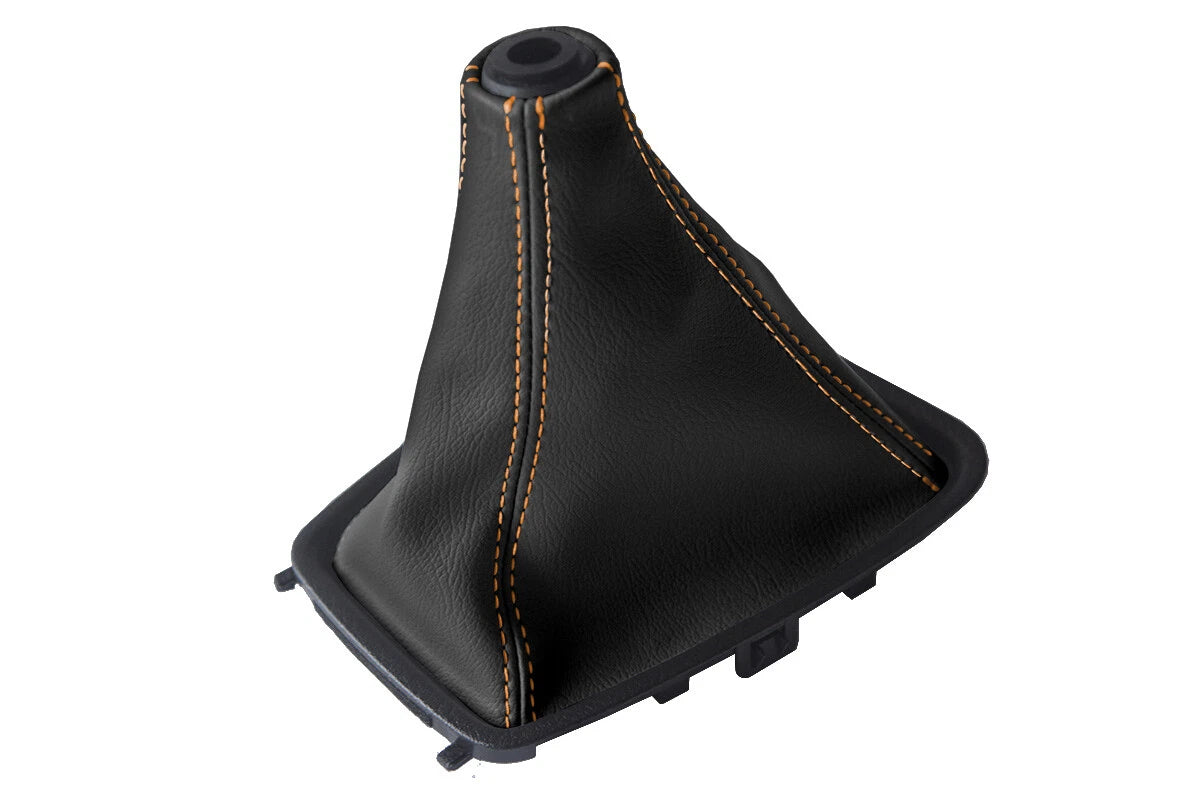 Leather Manual Shift Boot Cover for Nissan Skyline R32 (1989–1993) Orange Stitch