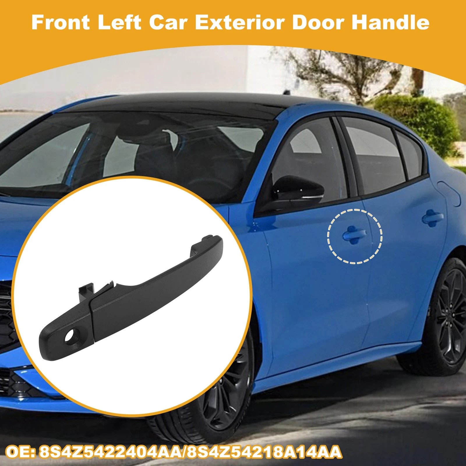 Front Left Door Handle No. 8S4Z5422404AA for Ford Focus (2008–2011)