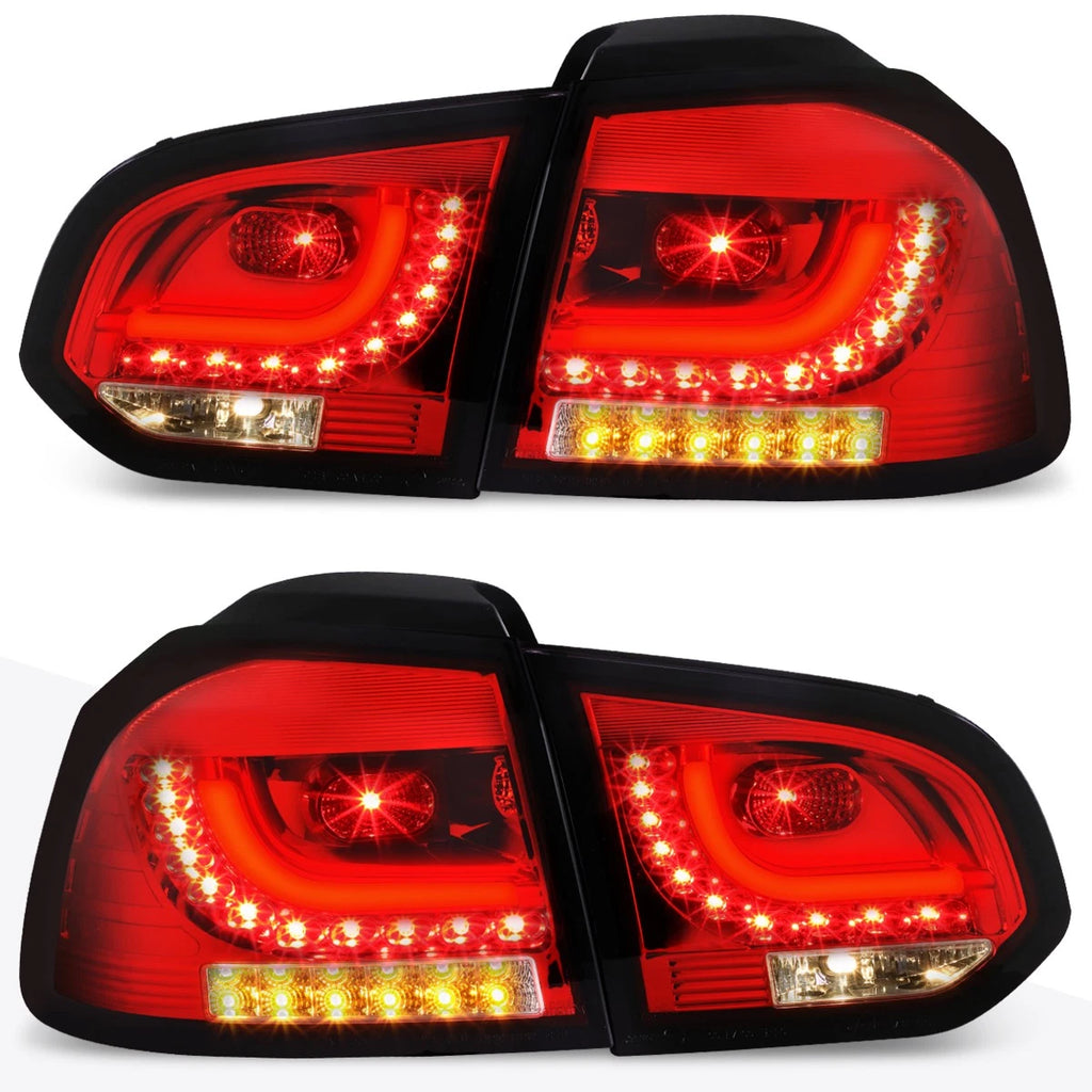 3D LED Bar Tail Light Brake/Reverse Lamp for VW Golf Hatchback (2010–2014)