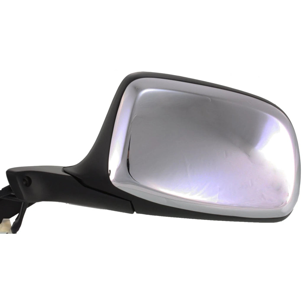 Set of 2 Power Side View Mirrors for F-Series Truck (Chrome & Black)