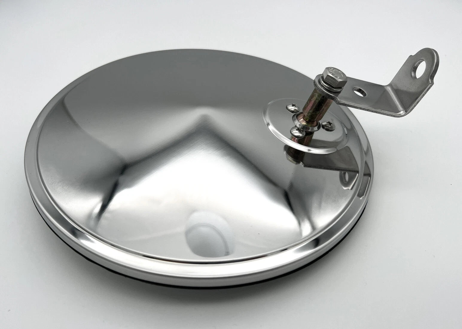 Convex Round Mirror with Offset Stud for Smooth Stainless 8.5 Inch