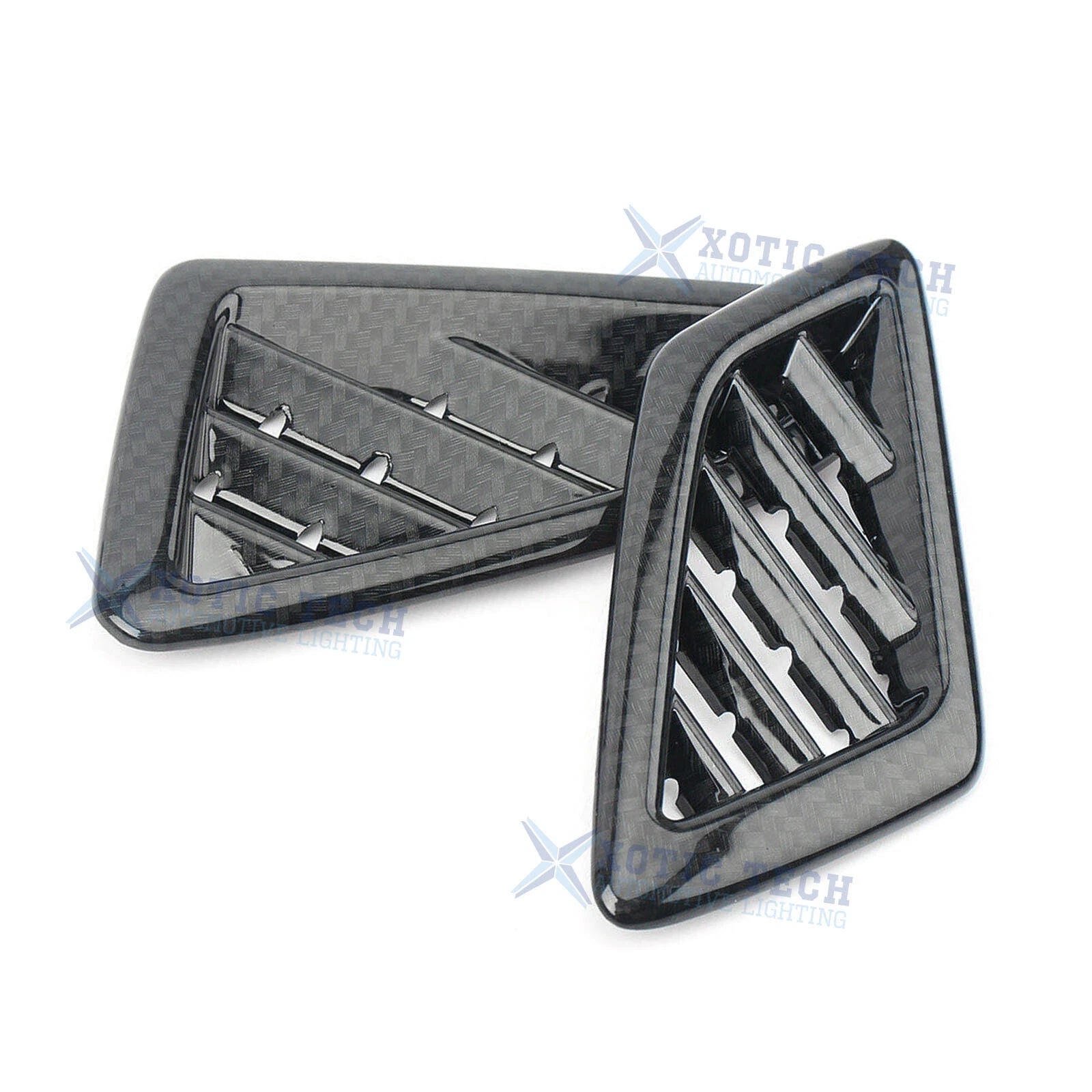 Carbon Fiber Inner Pattern Dashboard AC Vent Outlet Decor for Honda Civic (2016-2021)