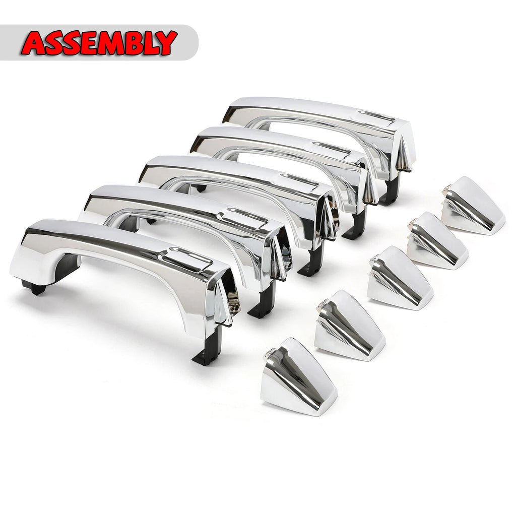 Set of 5 Exterior Door Handle Assembly for Hummer H3 Alpha (2006–2010)