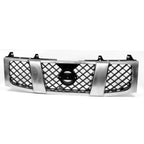 Front Grille Replacement Black Chrome Plastic for Toyota Hilux (2016–2020)