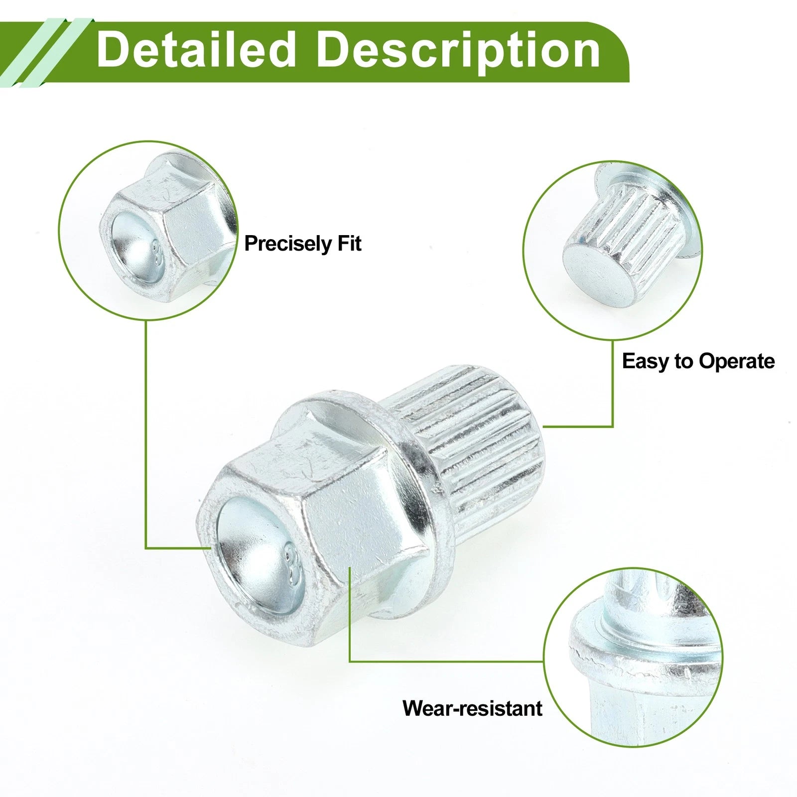 Set of 1 Wheel Lock Lug Nut Screw Removal Key Socket 8/20PT for Audi VW