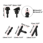 Front Windshield Washer Nozzles Kit for Hyundai Sonata (2002–2005) 98630YY000
