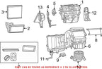 OEM Front HVAC Heater Core for Dodge Journey L4 V6 (2009–2020)