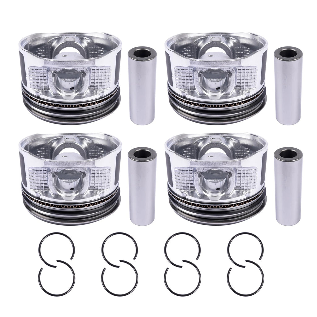 Set of 4 Pistons and Rings for Toyota 4Runner Tacoma T100 2.7L (1995–2004)