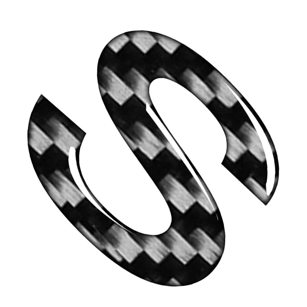Carbon Black Door Wall Badge Emblem Decals for Car Window (S)