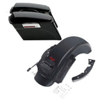 Hard Saddlebags & LED Rear Fender for Harley Touring Street Road Glide (2009–2013)