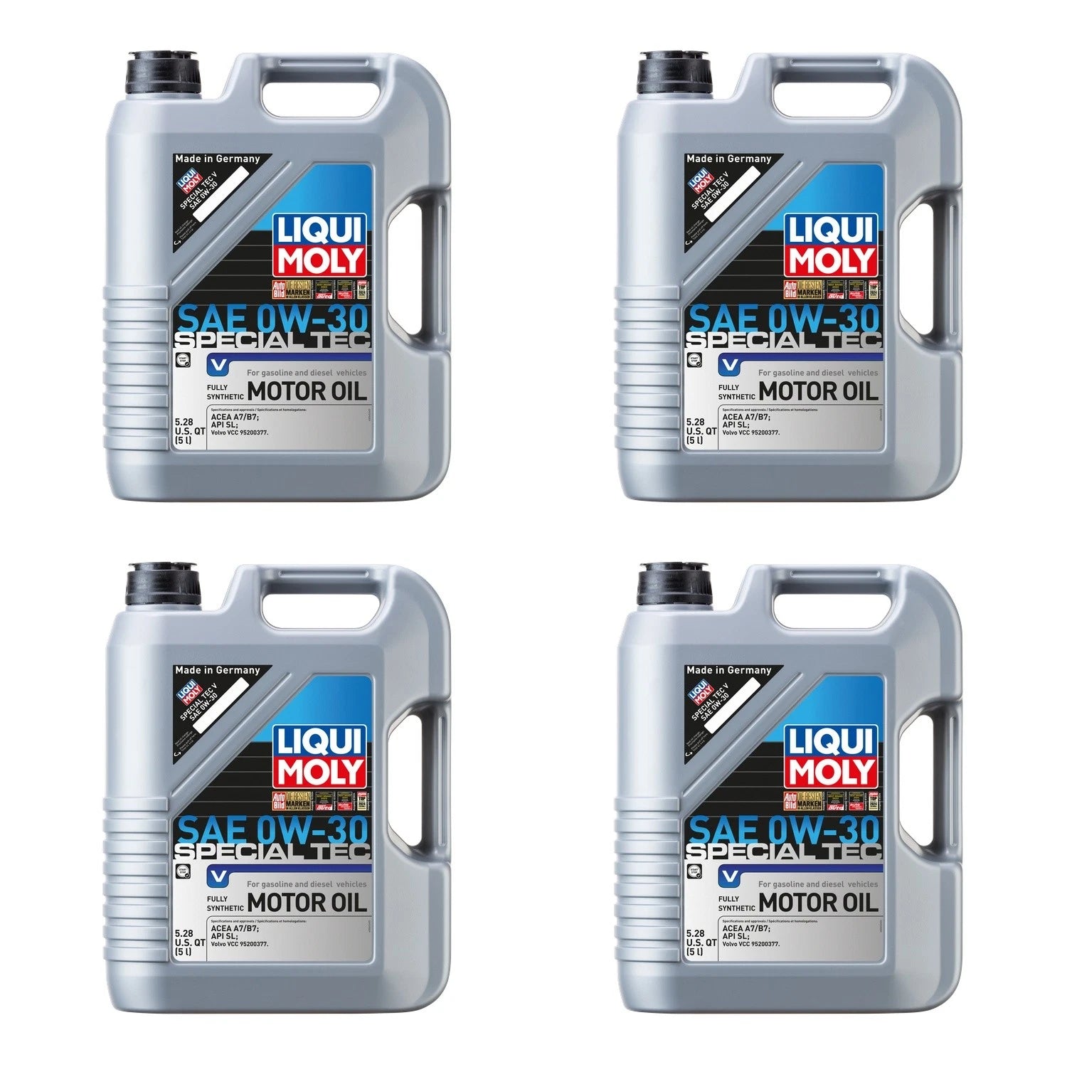 Set of 4 Liqui Moly Special Tec V 0W-30 Engine Motor Oil (20L)