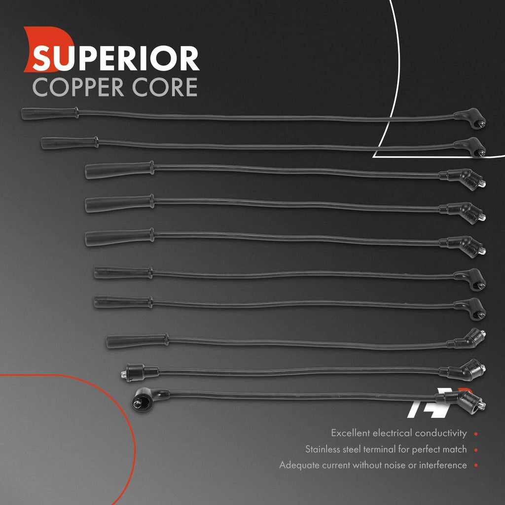 10x Spark Plug Wire Sets for Nissan 510 720 (1980-1981)