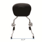 Adjustable Sissy Bar Backrest with Luggage Rack for Harley Davidson (2009–2021)