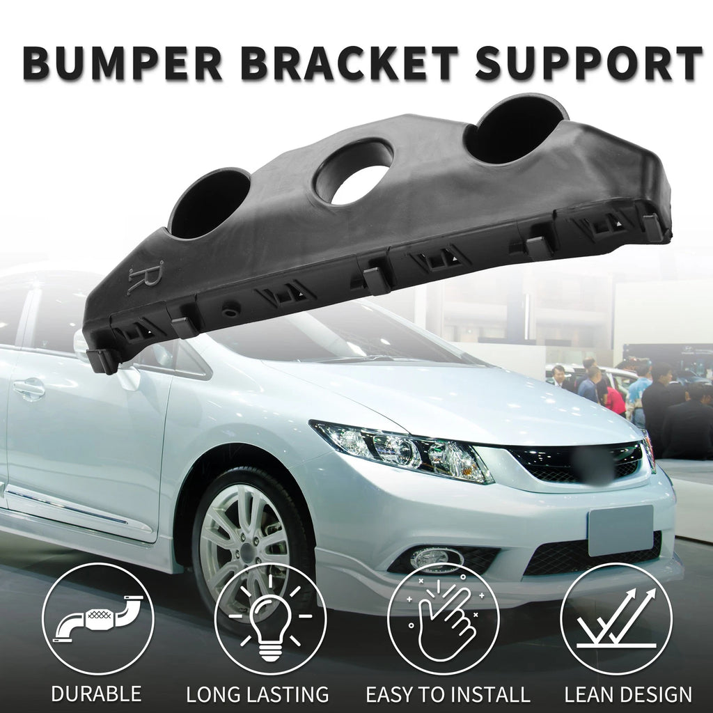 1pc Right Front Bumper Retainer Bracket for Nissan Versa (2020–2022) Black ABS