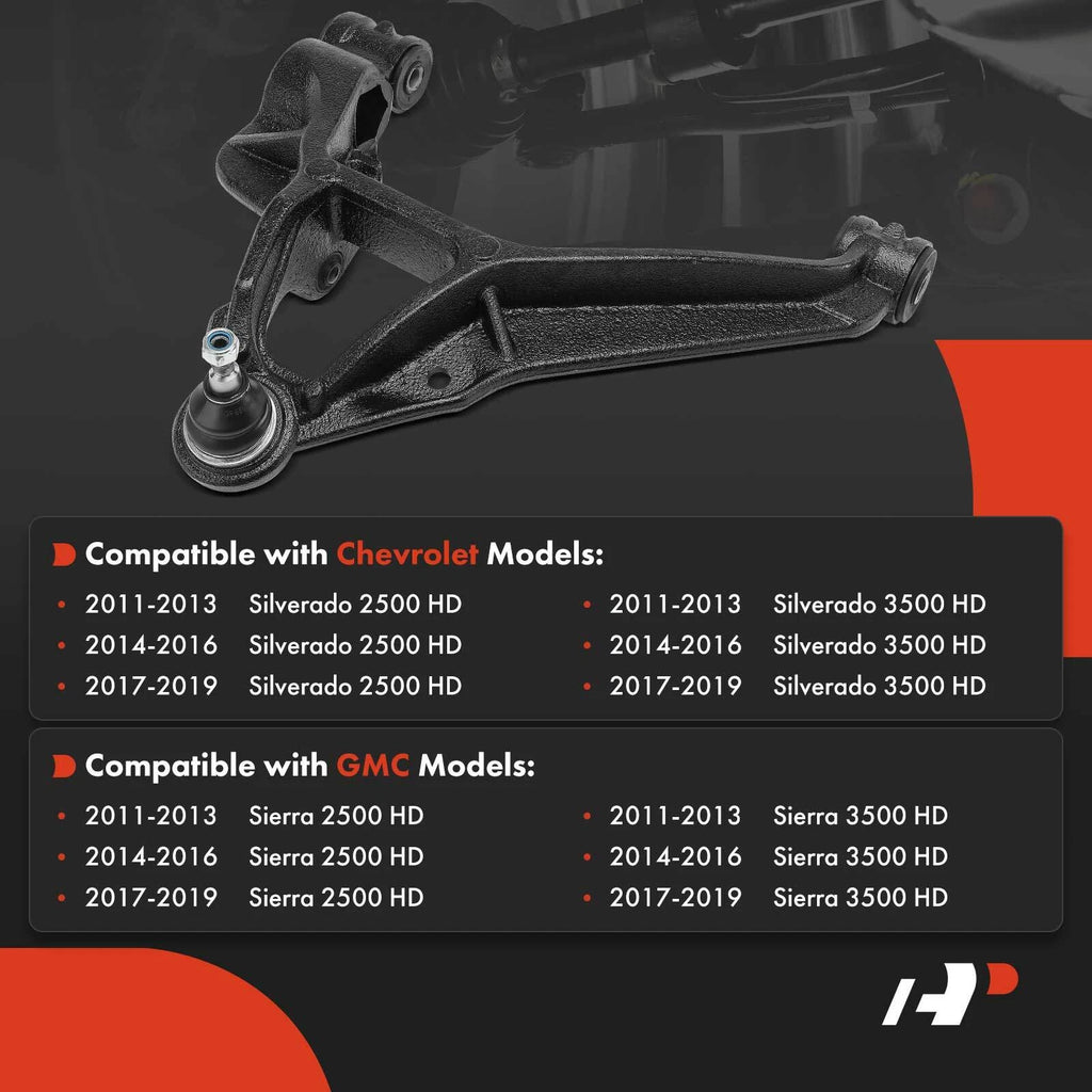 Front Left Lower Control Arm Ball Joint for Chevy Silverado 2500 HD (2001-2019)
