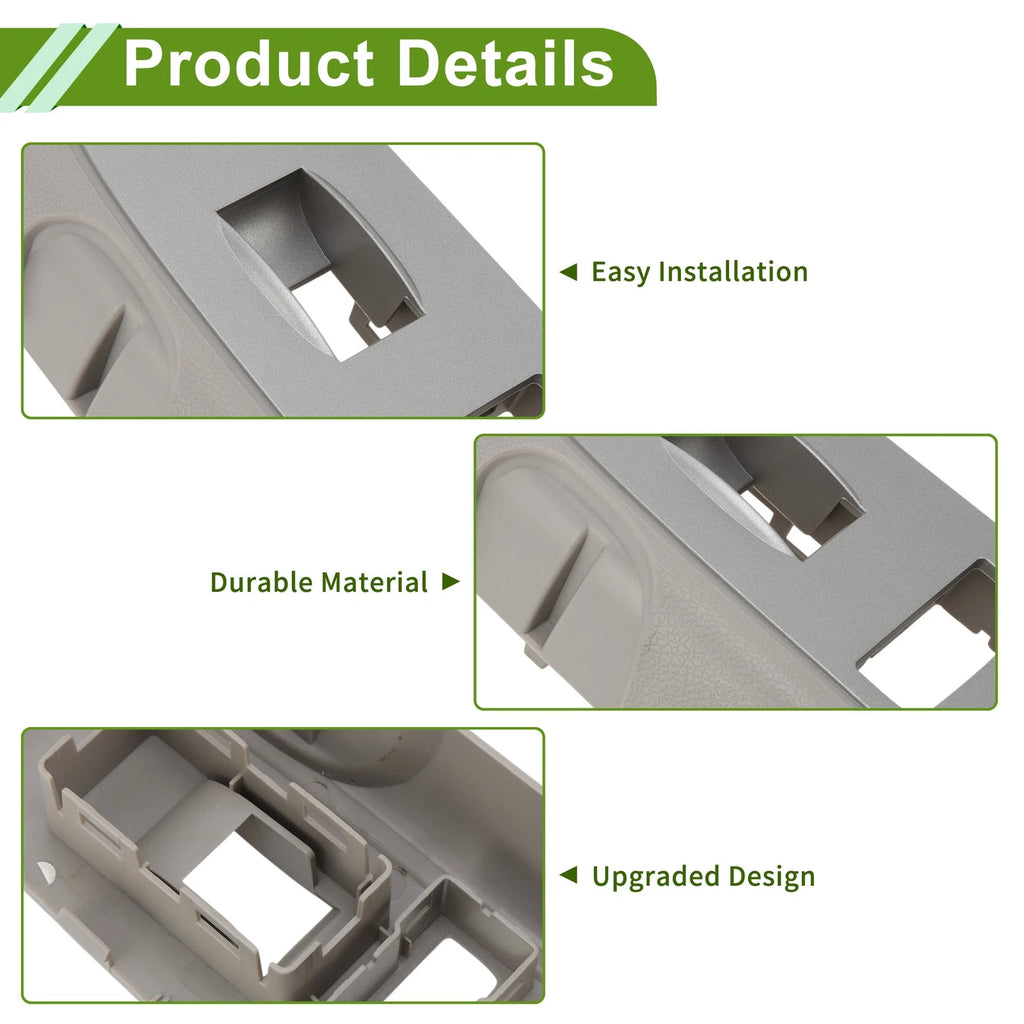 Front Right Side Window Switch Bezel Cover for Chevy Silverado 1500 (2007–2018) No. 20922525