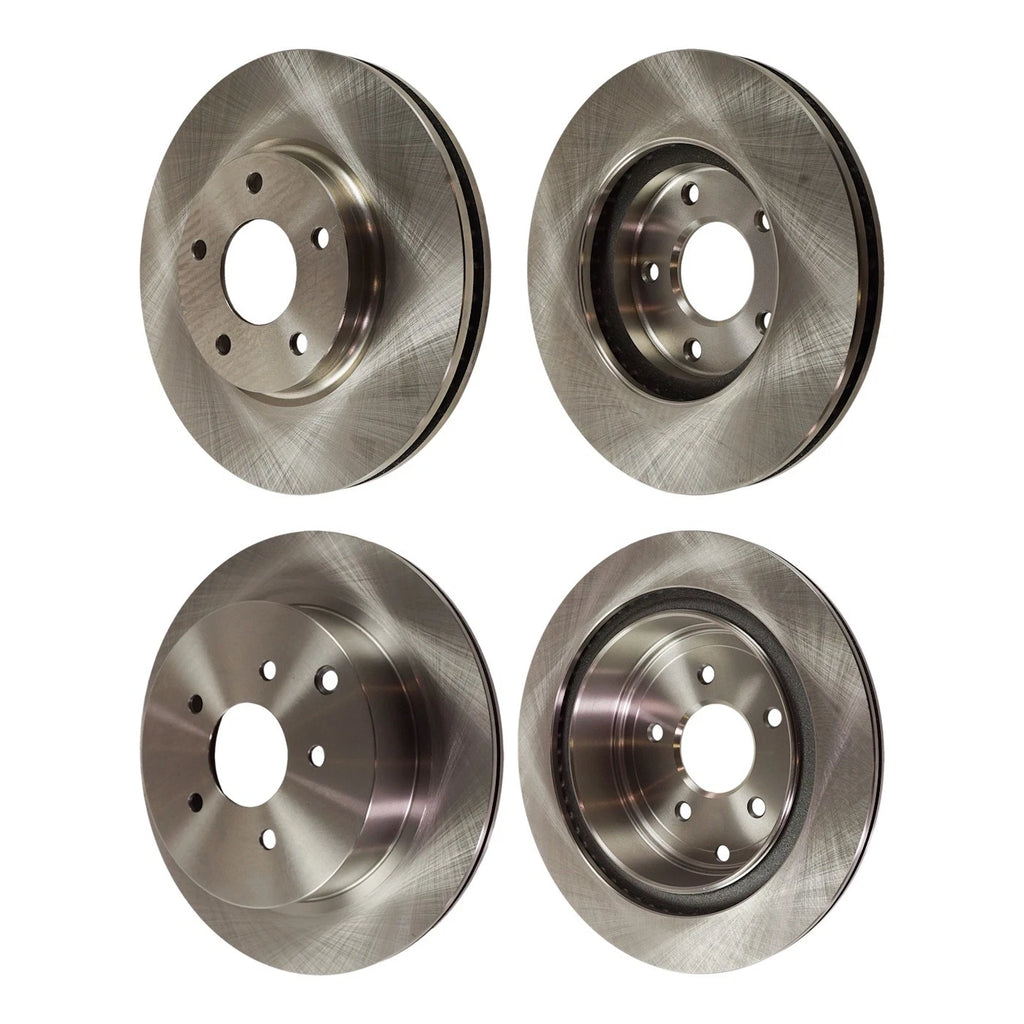 Front and Rear Disc Brake Rotors for Nissan Quest (2004–2017)