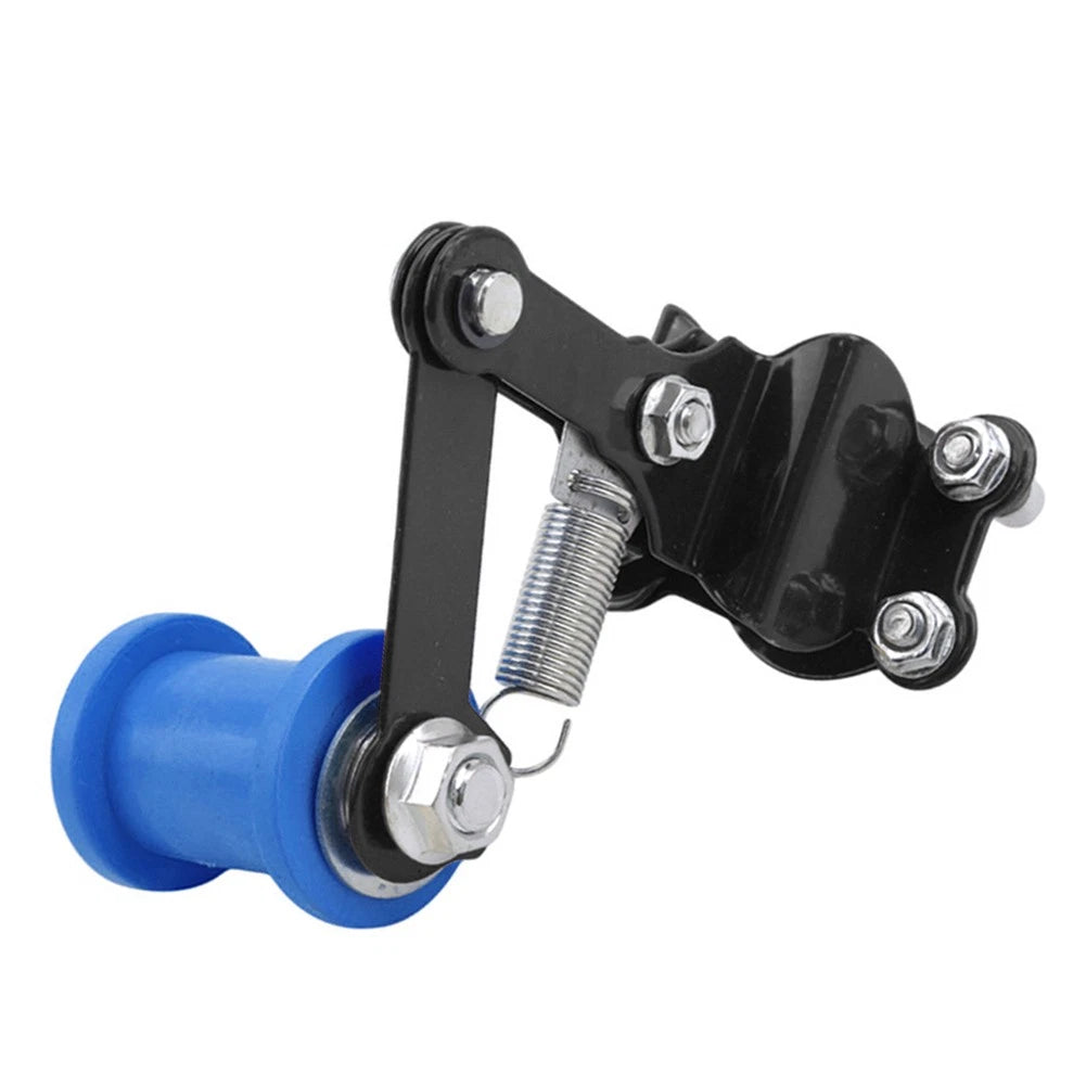 Chain Tensioner Roller Adjuster for ATV Dirt Bike Universal (Black/Blue)