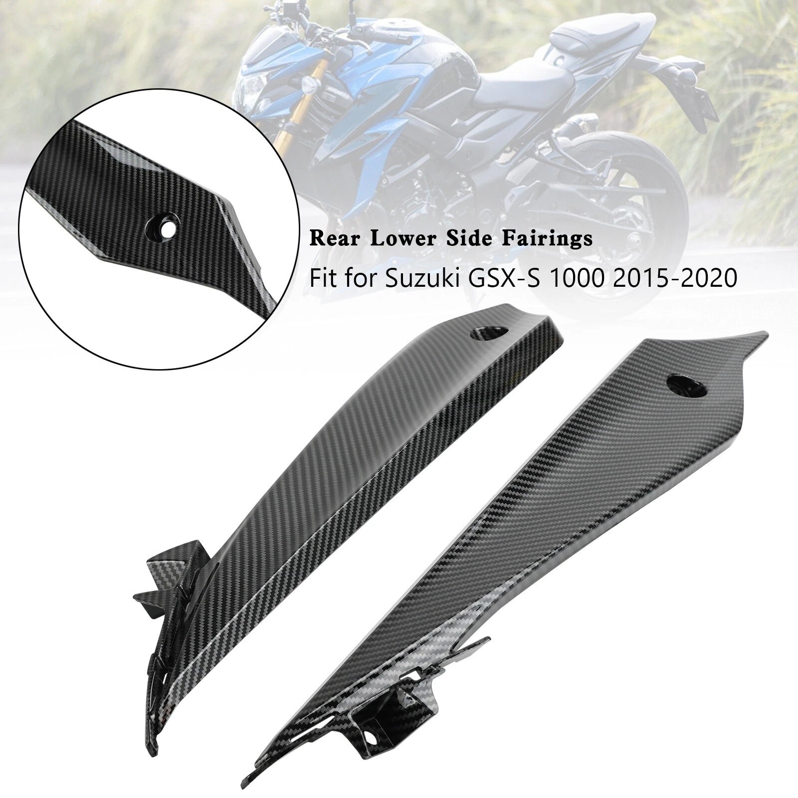 Carbon Rear Lower Side Fairings for Suzuki GSX-S 1000 (2015–2020) #2