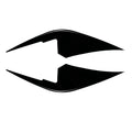 Black ABS Front Bumper Side Vent Fin Canards Splitter for Toyota GR86 (2022–2025)