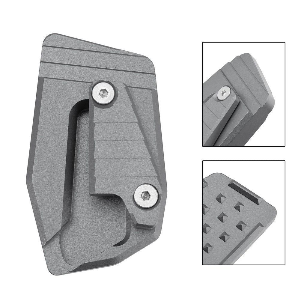 Kickstand Enlarger Plate Pad for BMW K1600B K1600GA (2018–2025) Titanium