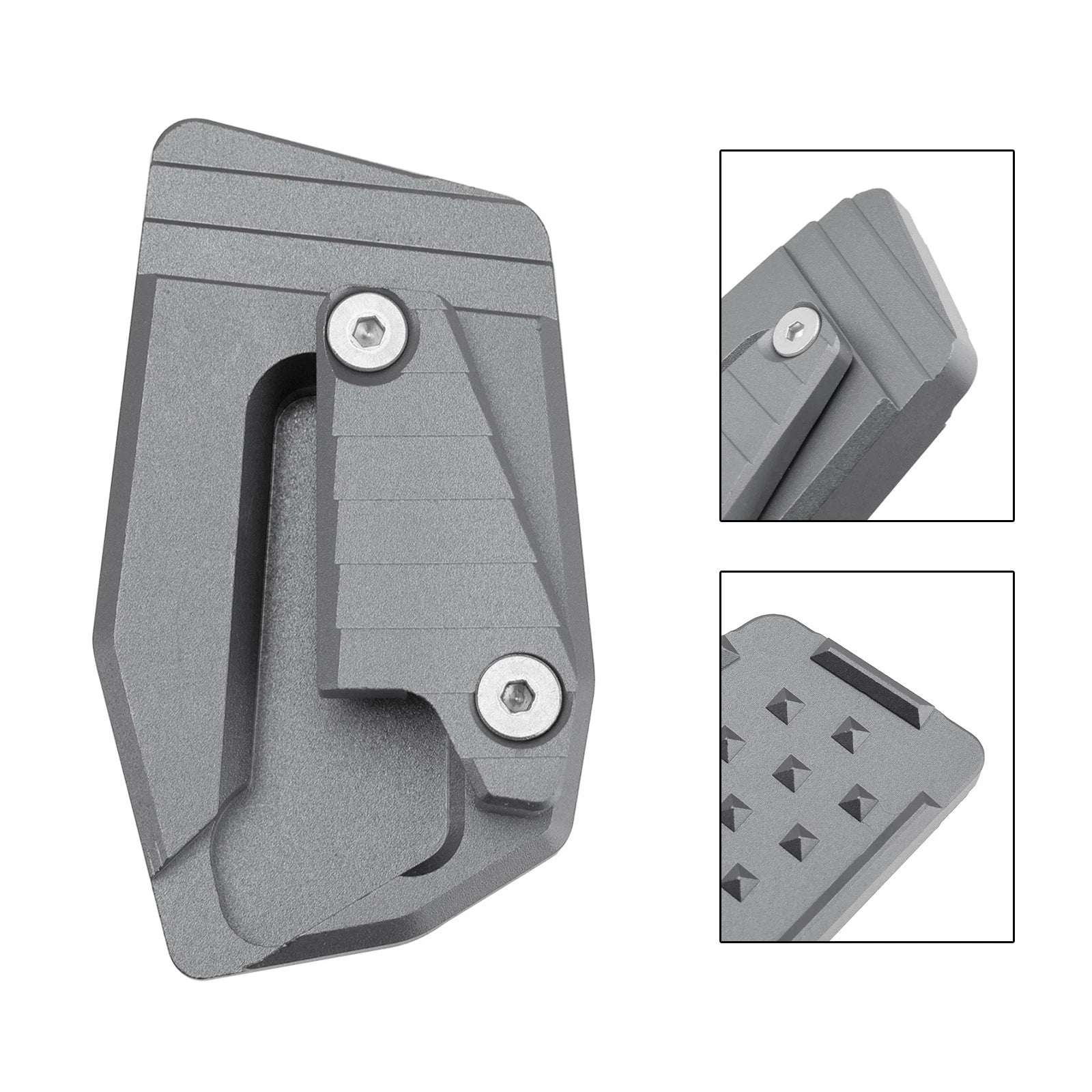 Kickstand Enlarger Plate Pad for BMW K1600B K1600GA (2018–2025) Titanium