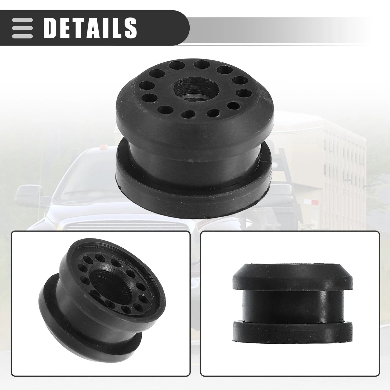 Set of 2 Transfer Case Linkage Bushings for Dodge Ram  52105555AA Rubber Black