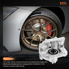 Brake Calipers with Rotors and Ceramic Pads Kit for Honda Element (2003–2011)