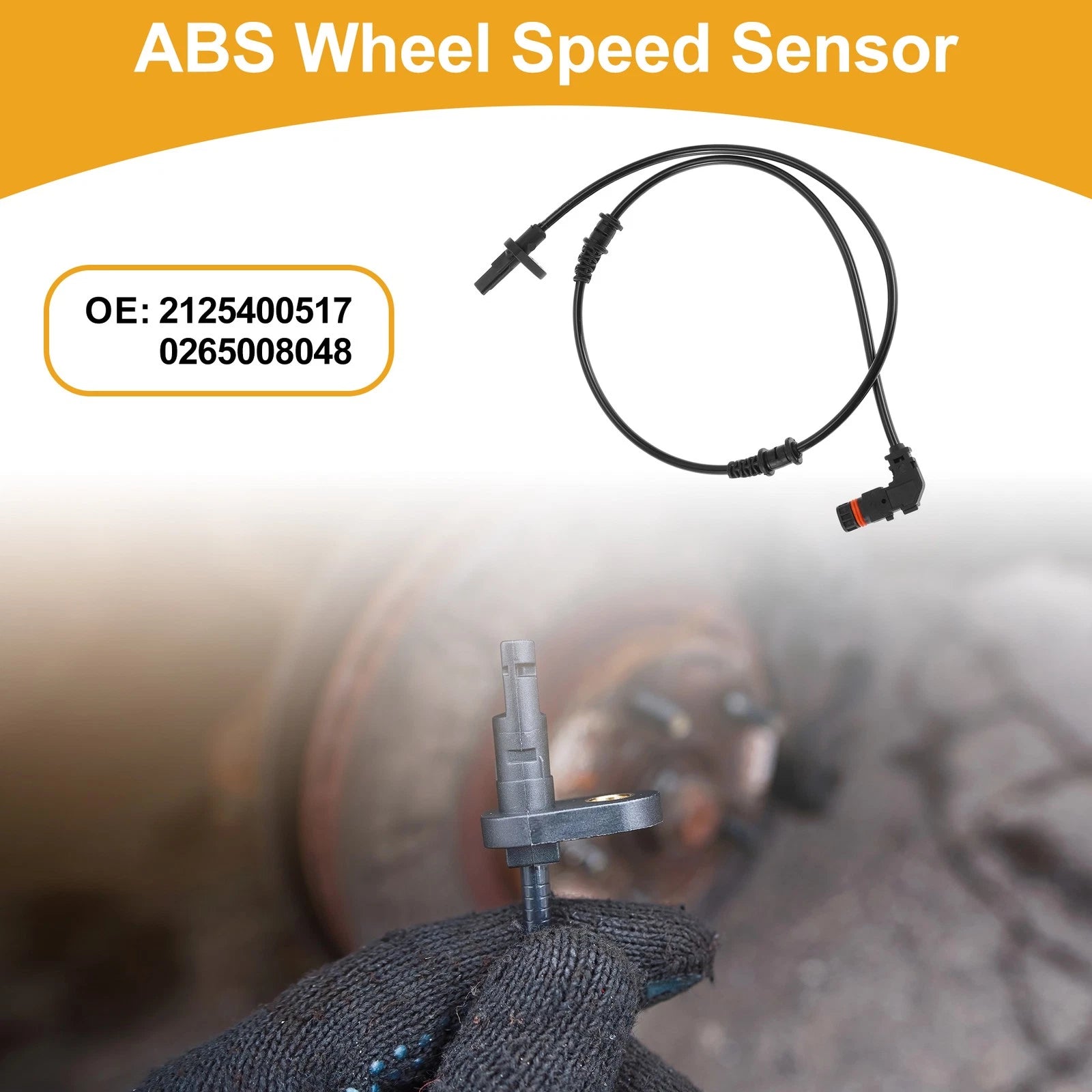 ABS Wheel Speed Sensor No. 2125400517 for Mercedes-Benz E550 (2010–2017)