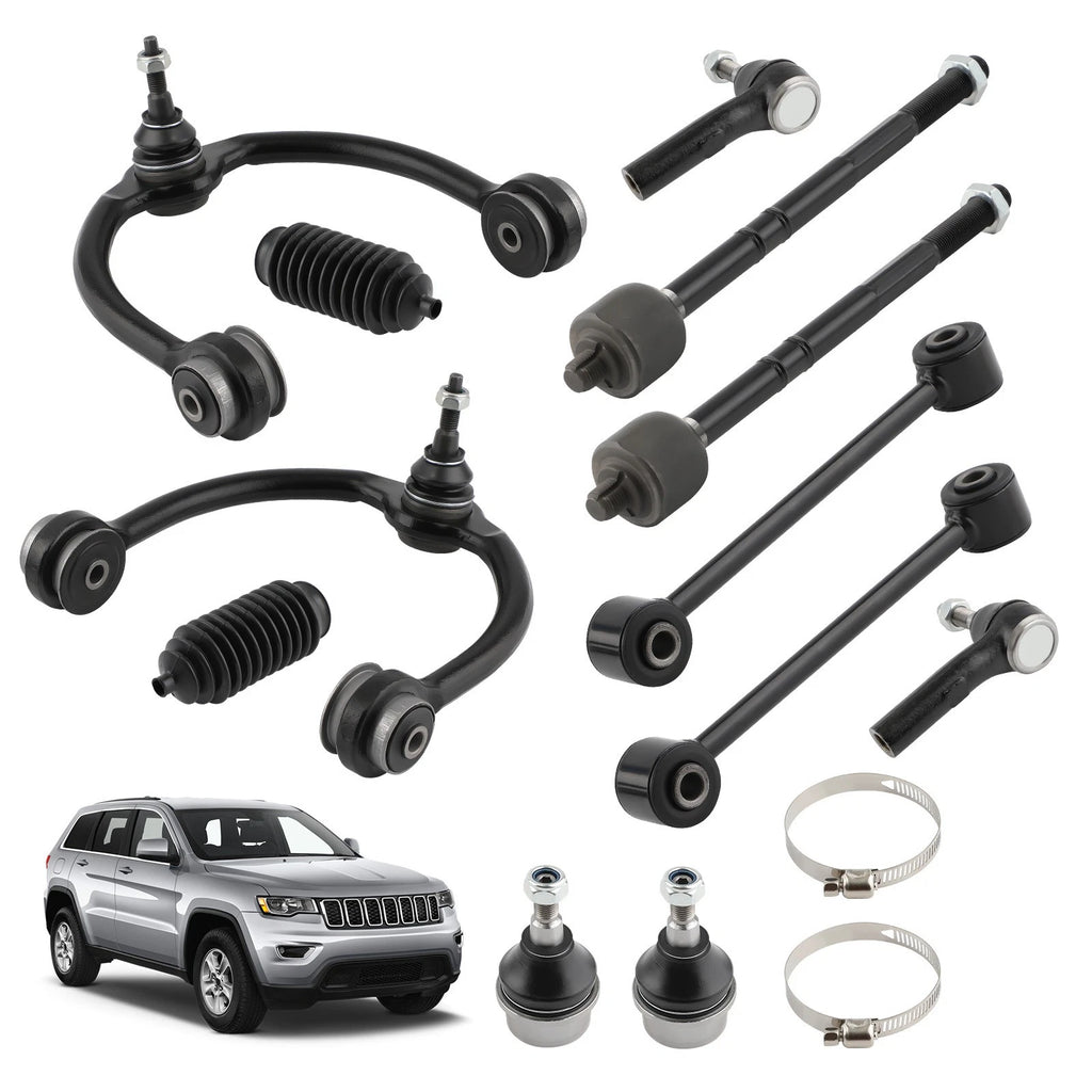 Set of 12 Front Upper Control Arms Ball Joints for Jeep Grand Cherokee (2005–2010)
