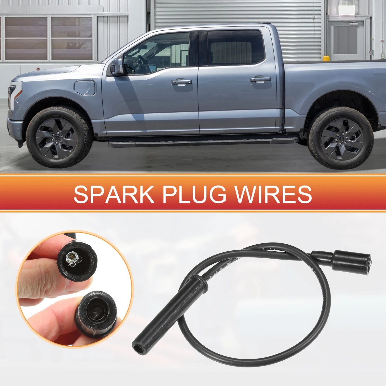 8 Pcs Spark Plug Wire Ignition Coil Cable for Ford F-150 F-250 F-350 (1997–2021)