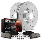 Set of 2 Powerstop Brake Disc and Pad Kits for Ford Focus (2013–2014)