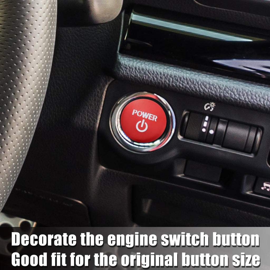 Engine Start Stop Button Cover for Toyota Crown Royal AWS21 (2012–2018) Red