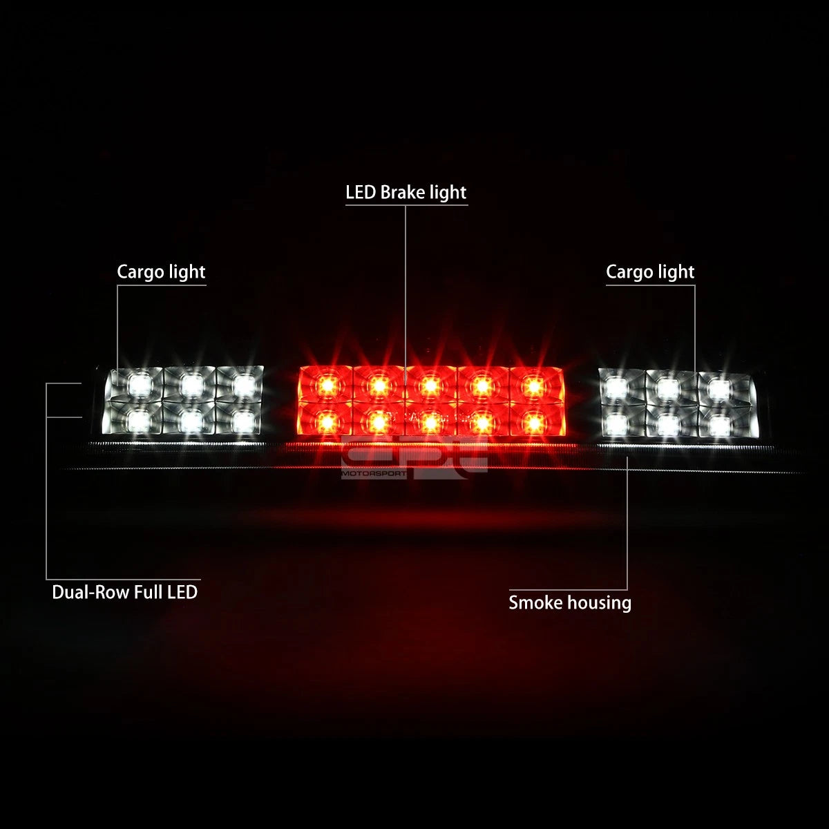 2X LED Third Brake Light for Ford F150 (2004–2008) - Tinted