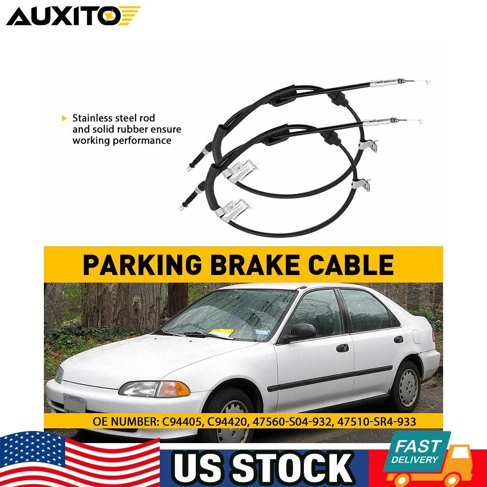 Rear Parking Brake Cable for Acura Integra (1994–1998), Honda Civic (1992–2000)