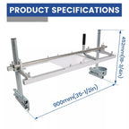 Chainsaw Mill Kit for Portable Lumber Cutting (14"-36")