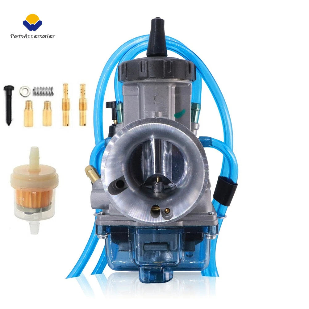 35MM Carburetor & Throttle Cable for Kawasaki KDX200, Suzuki RM125, RMX250