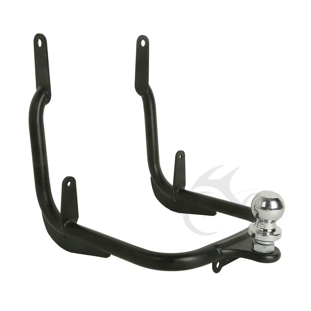 Black Trailer Hitch Tow Receiver for Harley Street Glide, Road King (2014-2016)