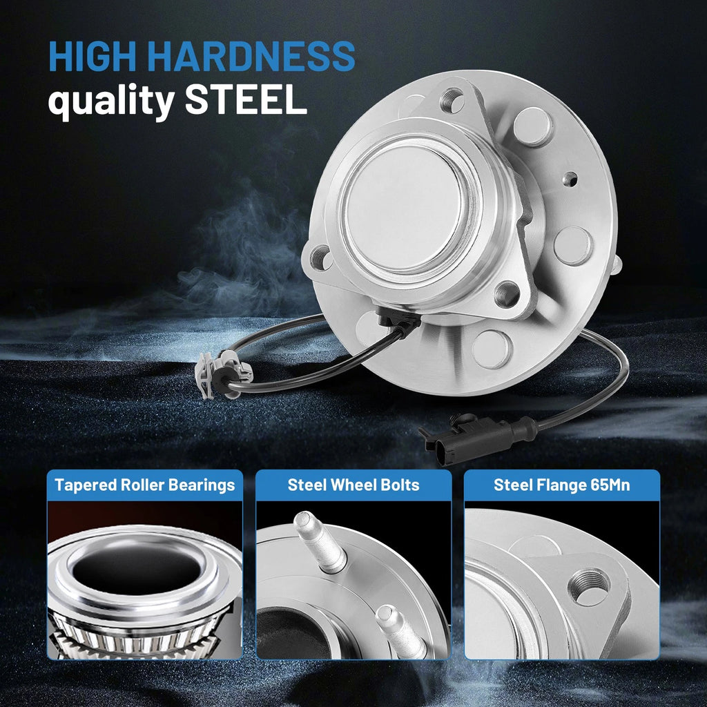 Front Wheel Bearing and Hub for Chevrolet Silverado Sierra (2007-2013)