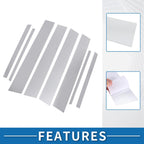 Set of 8 Car Pillar Window Trim Covers for Toyota RAV4 (2013–2018) Chrome