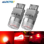 2X AUXITO 3157 3057 Red LED Bulb for Nissan Pathfinder (2005–2012)